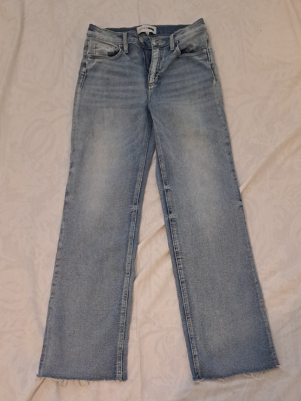 Fashion Nova Light Blue Wide Leg Jeans
